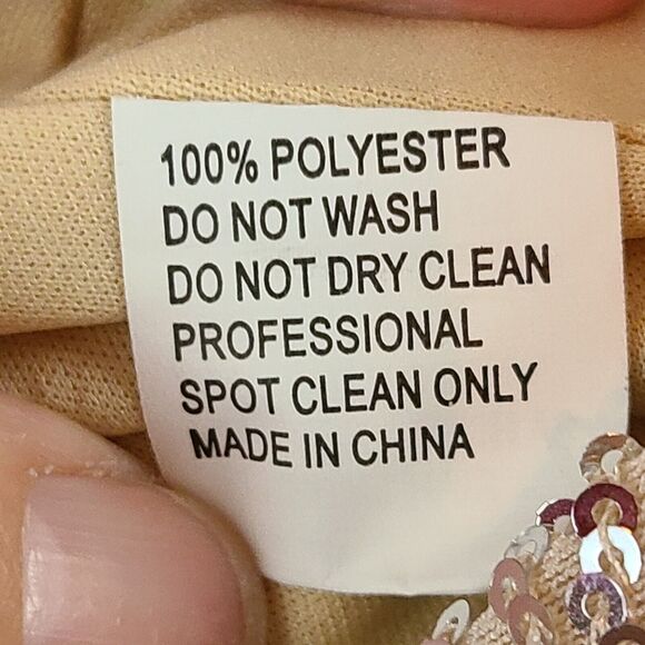 New MAC DUGGAL 26598 Nude Sequim V-Neck Wrap Waist Gown Women's (16)--$398 - Picture 13 of 16